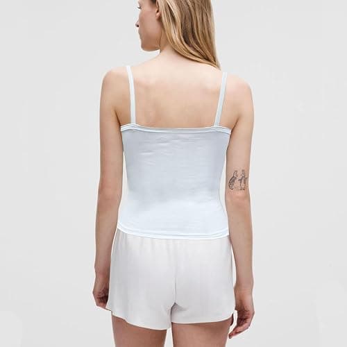 Women Y2k Hibiscus Beachy Tank Tops Summer Floral Graphic Cropped Shirts Cute Spaghetti Strap Ribbed Fitted Camisole thumbnail 5