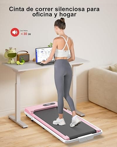 Tapis de Course 4 en 1 Pliable avec Pente 7% – Tapis de Marche Électrique 8 km/h, Moteur 2,5 CV, Système d’Amorti Avancé, Écran LCD, Cadre Renforcé, 130 kg Max – pour Maison & Bureau thumbnail 5