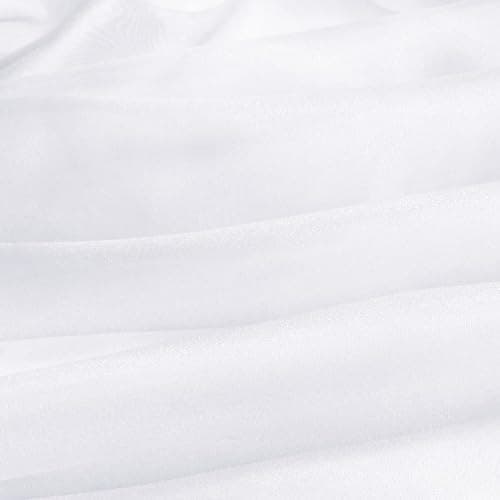 VACVELT Sheer Organza Fabric by The Yard, 60 Inch Wide White Organza Fabric Bolt Bridal Sheer Tulle Fabric, Silk Organza Fabric Roll for Wedding Party Decorations Backdrop Curtain (10 Yards) thumbnail 7