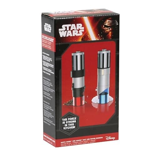 Star Wars Lightsaber Electric Salt and Pepper Mill Grinder (Pack of 2) thumbnail 4
