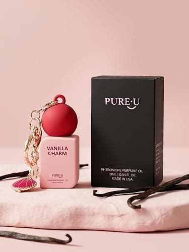 PUREU Creamy Vanilla Sandalwood Pheromone Perfume Oil for Women, Long Lasting Extrait de Parfum Roll On with Clip-on Keychain, Alcohol-Free Sweet Gourmand Travel Size for Date & On-the-Go, 0.34 Fl OZ thumbnail 8