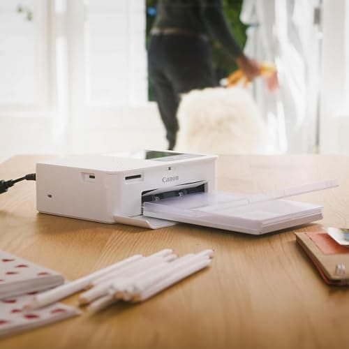 Canon SELPHY CP1500 Compact Photo Printer White | Includes paper cassette, power adapter and AC cable for printing, organization and power thumbnail 6