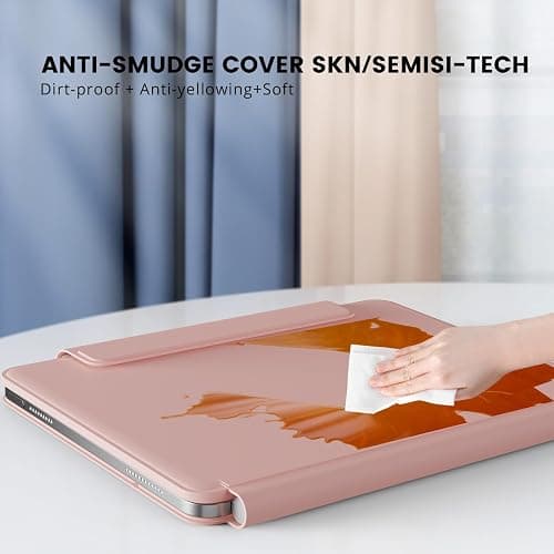 RAYMCRAFT for iPad 11th(A16, 2025)/10th Generation Case with Keyboard, Magic Keyboard 2022, Springy Backlit Keys, Stain-Resistant Surface, Multi-Touch Trackpad,Pink thumbnail 3