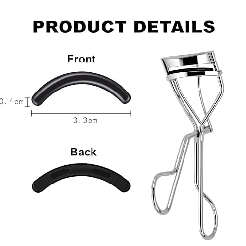 80Pack Fit for elf Eyelash Curler Refills,High Elasticity Silicone Replacement Pad Compatible with e.l.f. Pro Eyelash Curler,Gentle & Safe,Use with Eye Lash Curler. thumbnail 4