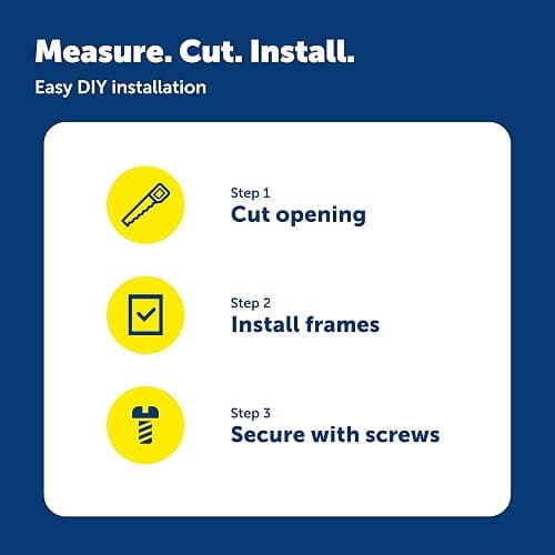 PetSafe Extreme Weather Aluminum Pet Door - Energy-Saving Thermal Barrier Pet Flap with Slide-in Door Locking & Secure Flap Cover - for Dogs Up to 100 lb - Large thumbnail 6