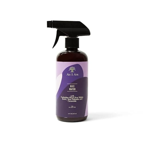 As I Am Hair Spray, Rice Water 16oz - with Forbidden Black Rice, Saw Palmetto, Biotin - Clean, Protein-Free Formula - Odor, Vegan & Cruelty Free - For All Hair Types - Image 1
