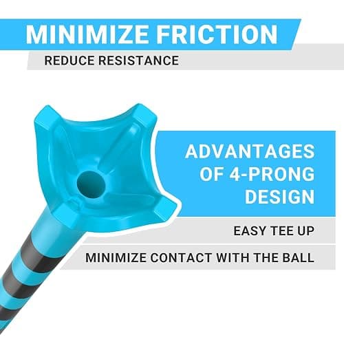 Full Choice Professional Plastic Golf Tees 100 Pack (3-1/4"), Enhanced Durability & Stability, Engineered to Minimize Friction and Side Spin thumbnail 3