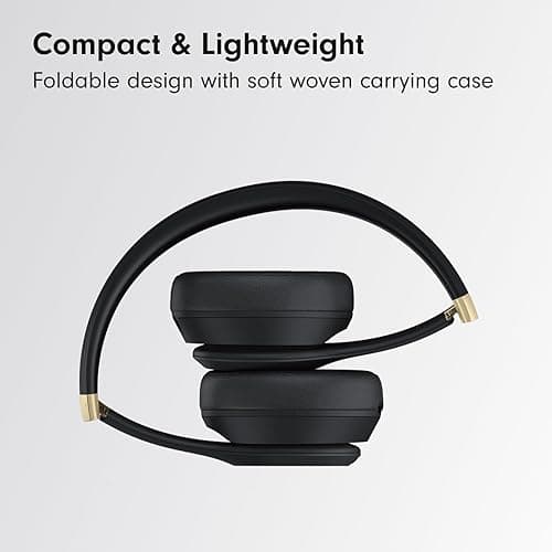 Beats Solo 4 - Wireless Bluetooth On-Ear Headphones, Apple & Android Compatible, Up to 50 Hours of Battery Life - Black & Gold thumbnail 6