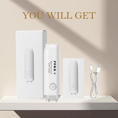 NXJ INFILILA Mini UV Light for Gel Nails, 3W Handheld Mini UV Nail Lamp for Woman Home Salon DIY Portable Flash Cure Lamp Outside Fast Drying thumbnail 7