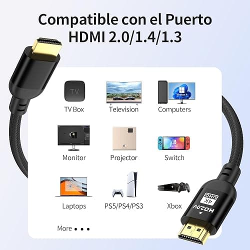 Diyanisly 4K Long Hdmi Cable 85FT Ultra High Speed HDMI 2.0 Cable, Support 4K@60Hz, 3D ARC, Ethernet Audio Video Return HDMI Cord for UHD Xbox PS4/PS5 Roku TV Monitor Laptop PC (Braided, Black) thumbnail 3