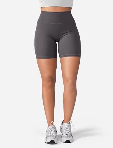 YEOREO Women's Biker Shorts 3.6" /4.5" / 6" Workout Gym Shorts Craze High Waist Tummy Control Hidden Scrunch Running Yoga thumbnail 4