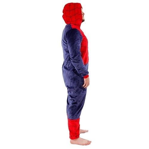 Marvel Onesies For Men | Mens Spider-Man Onesie | Spiderman Adult Costume | Official Spiderman Merchandise thumbnail 4
