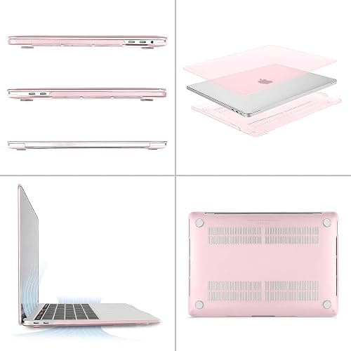 MOSISO Compatible with MacBook Pro 13 inch Case M2 2025, 2024, 2023-2016 A2338 M1 A2251 A2289 A2159 A1989 A1708 A1706, Plastic Hard Case&Keyboard Skin&Webcam Cover for MacBook Pro 13.3, Rose Pink thumbnail 5