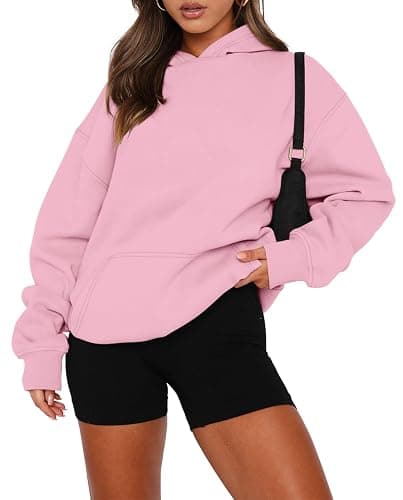 onlypuff Women Hoodies Casual Pullover Long Sleeve Sweatshirt Kangaroo Pocket Drop Shoulder Sweater thumbnail 2
