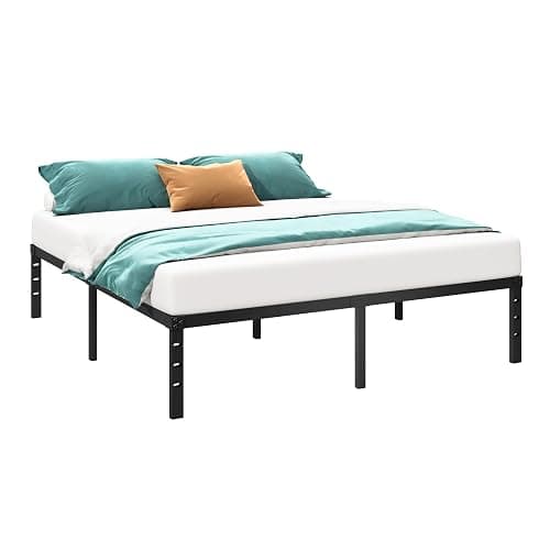 HLIPHA Metal Platform Bed Frame 14 Inch Tall,No Box Spring Needed,Full Size Bed with Heavy Duty Strong Support Slats,Easy to Assemble,Black thumbnail 8