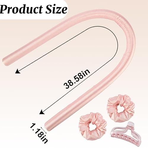 Heatless Curls Overnight,Hair Curlers to Sleep In,No Heat Satin Curling Rod Set,Eternal Muse Rollers,Sleeping Blowout Headband,Foam Curly Tie Ribbon Styling Tool for Long Hair thumbnail 7