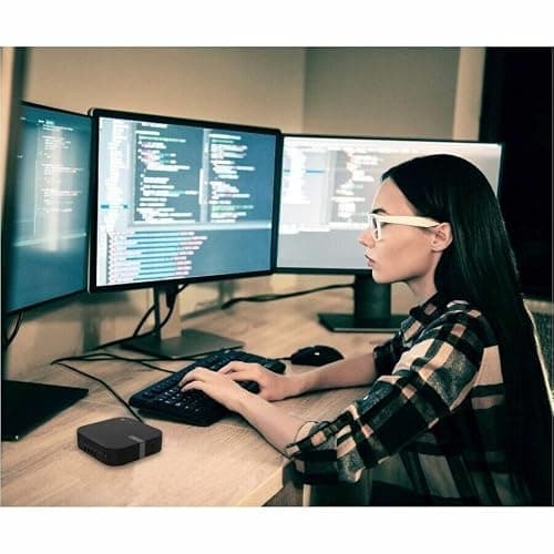 ASUS Chromebox 5a with Intel® Celeron® Processor 7305, 4GB DDR4 RAM, 128GB M.2 PCIe G4x4 NVMe SSD, Quad Display, Wi-Fi 6E and Bluetooth, GB LAN, USB-C, Chrome OS, VESA Mount thumbnail 2