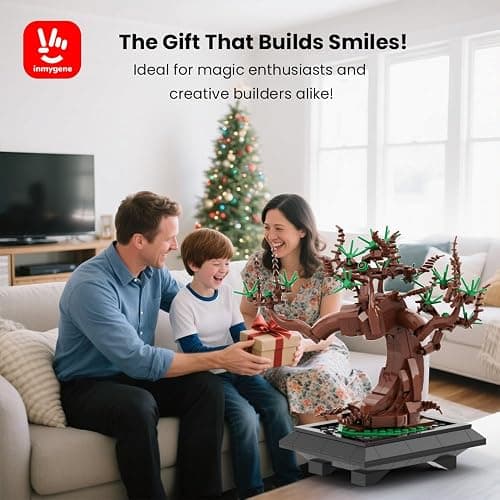 Willow Tree Bonsai Building Set, A Display Stand for Lego Harry Potter Ford Anglia 76424, Magical Tree with Mini Car for Adults and Kids, Versatile Toy Building Set for Home Decor thumbnail 2