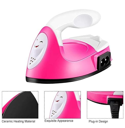 Mini Craft Iron Mini Iron Press,Mini Heat Press Machine for T Shirts Shoes and Hats Small Heat Transfer Vinyl Projects,Portable Travel Irons Mini Heat Press Crafting Craft Clothes thumbnail 7
