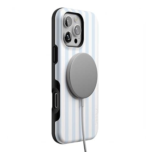 Casely iPhone 16 Pro Case | Blue Stripes | Sunday Best | Compatible with MagSafe | Bold Protective Design thumbnail 6