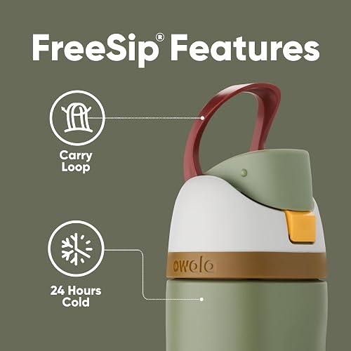 Owala Star Wars FreeSip Insulated Stainless Steel Water Bottle with Straw for Sports and Travel, BPA-Free, 24-Ounce, Boba Fett thumbnail 3