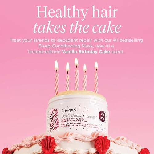 Briogeo Don't Despair, Repair! Deep Conditioning Mask, Deep Conditioner for Dry Damaged or Color Treated Hair, Prevent Future Breakage, Protein Mask for Stronger Hair, Vegan, Cruelty-Free thumbnail 2