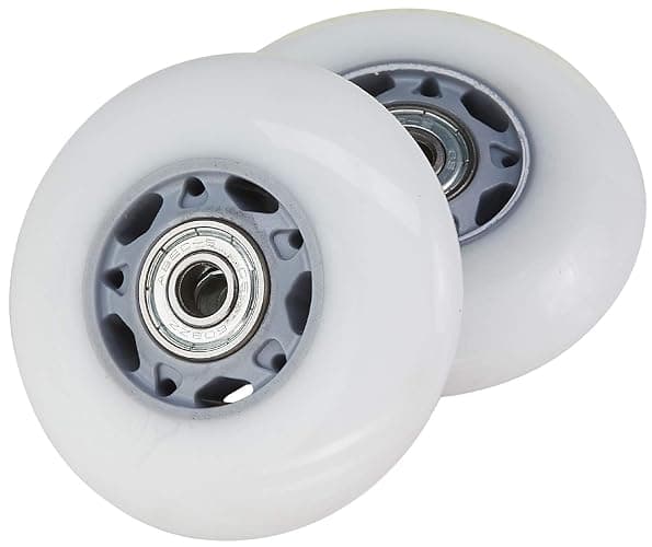 RipStik Casterboard Replacement Wheel Set 76 mm w/ bearings (Silver-Gray/White) - Image 1