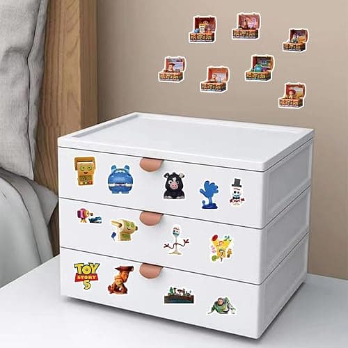 100Pcs Toy Cartoon Movie Story Sticker Bundle, Cool Vinyl Decals for Laptop, Water Bottle, Phone, Skateboard, Luggage, Bicycle, Guitar, DIY Gift for Fans (Toy1) thumbnail 5