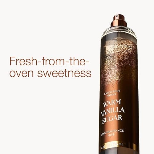 Bath & Body Works Warm Vanilla Sugar Fine Fragrance Mist, Body Spray & Perfume for Women, Long-Lasting Personal Fragrance, Sparkling Sugar and Sweet Vanilla Scent, 8 fl oz - 1 Pack thumbnail 2