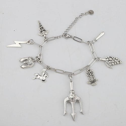 MAOFAED Greek God and Goddess Paperclip Bracelet, Greece Mytholgoy Gift, Book Lover Gifts(camp halflink) thumbnail 4