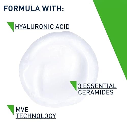 CeraVe Hydrating Cleanser, for normal to dry skin, contains Hyaluronic Acid and 3 essential ceramides, facial cleanser for sensitive skin, Cerave skin care face wash thumbnail 5