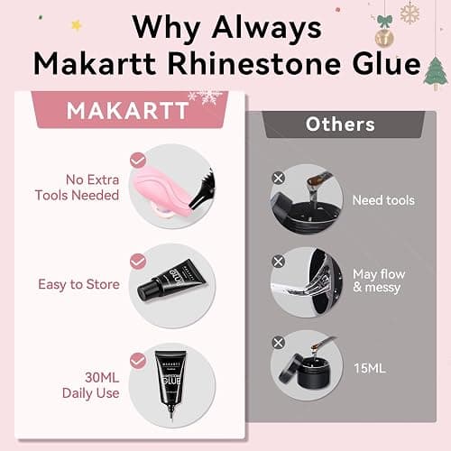 Makartt Rhinestone Glue for Nails thumbnail 6