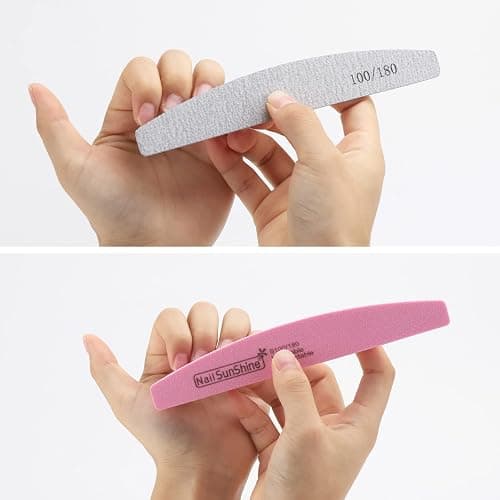 35 Count 100/180 Grit Nail Files and Buffers Kit, Reusable Sanding Buffing Blocks Sponge File Double Sides Emery Boards thumbnail 5