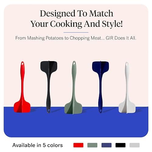 GIR: Get It Right Premium Silicone Quad Meat Chopper with 4 Blade Design - Kitchen Tools Meat Smasher for Ground beef, Potato Mash and Hamburger - Ultimate - 12 IN, Black thumbnail 7