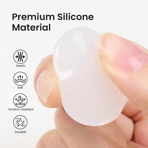 Beetles Nail Stamp 3Pcs Silicone French Tip Nail Stamp Kit with Replacement Nail Stamper Heads and Scrapers Soft Silicone Nail Printing Tool for Home Manicure Diy Nail Art Salon Gifts for Girls thumbnail 4