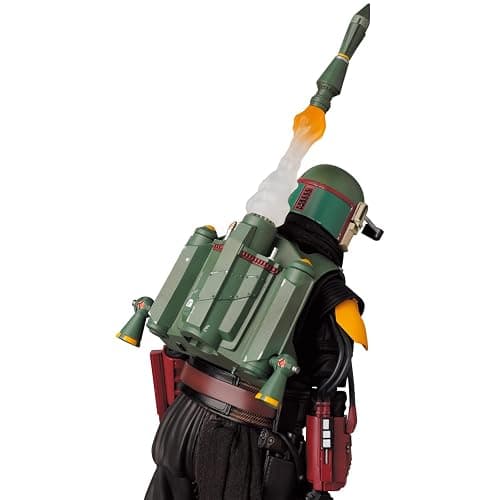 MAFEX No.201 Boba Fett (TM) Recovered Armor Action Figure Total Height Approx. 6.3 inches (160 mm), Non-Scale, Painted thumbnail 11