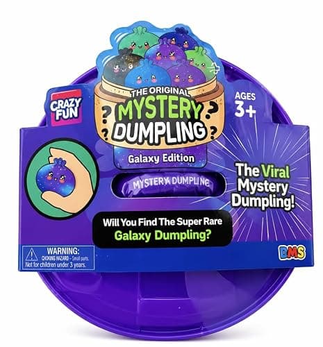 Crazy Fun Squishy Mystery Dumpling 3.5 inch Diameter (Galaxy Mystery Edition) The Viral Original Dumpling Toy! - Image 1