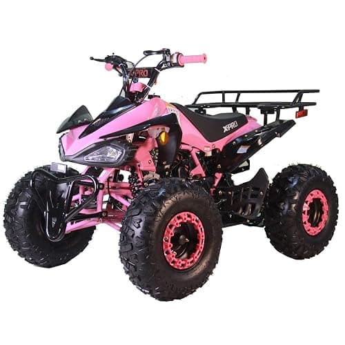 X-PRO Leopard 125 ATV 4 Wheels Quad 125cc ATV Quads with Automatic Transmission w/Reverse, Big 19"/18" Tires! (Pink) thumbnail 4