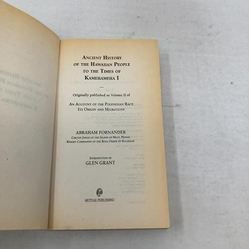 Fornander's Ancient History of the Hawaiian People to the Times of Kamehameha I thumbnail 3