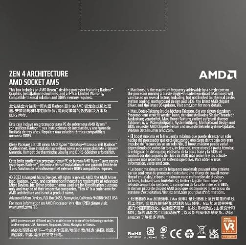 AMD Ryzen 7 7700X 8-Core, 16-Thread Unlocked Desktop Processor thumbnail 4