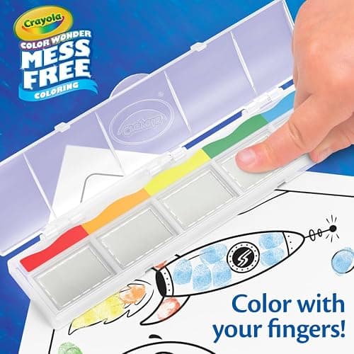 Crayola Color Wonder Mess Free Fingerprint Ink Painting Activity Set, Toddler Finger Painting Alternative, Stocking Stuffers for Kids, Holiday Gifts thumbnail 7