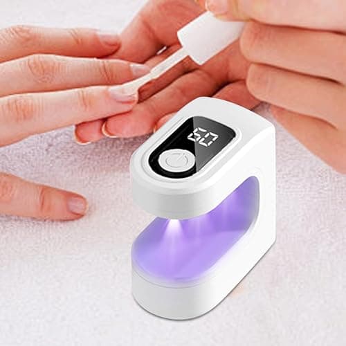 Small Uv Nails Light - Compact Uv-Nail Dryer, Fingernail Curing Lamp | Usb Rechargeable Finger Tip Torch with 2 Timer Settings, Efficient Manicure Rechargeable Beam for Home, Salon, Outdoor, Beauty thumbnail 7