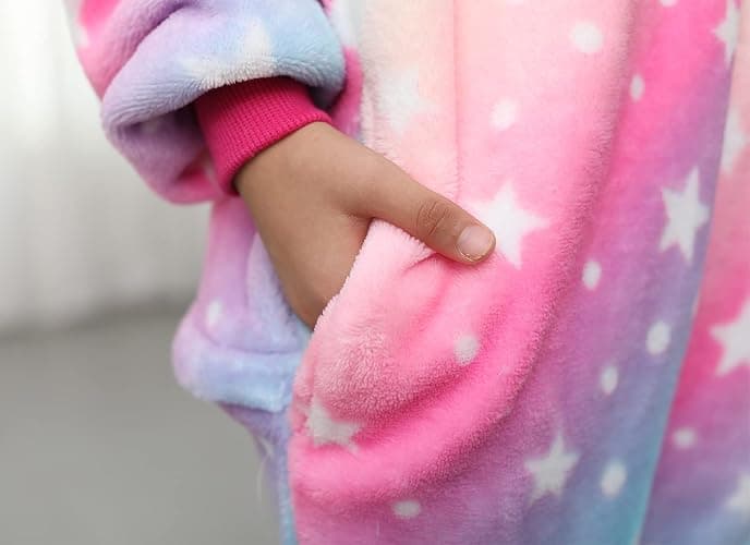 HQFURS Unicorn Onesie for Kids Animal Pajamas Cosplay Halloween Unisex Costume thumbnail 4