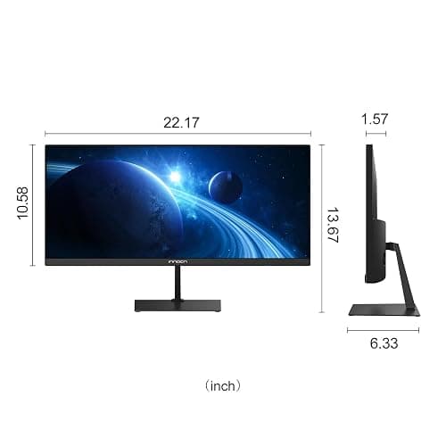 INNOCN 23 Inch Widescreen Computer Monitor WFHD 2560 x 1080p HDMI DisplayPort PC Monitor, Tilt Adjustable, Eye Care, Black thumbnail 6