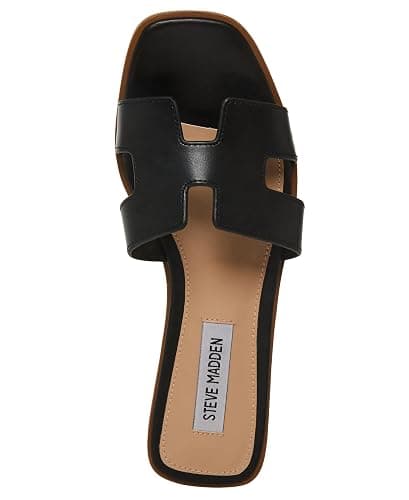 Steve Madden Women's Hadyn Sandal - 7.5 - Black Leather thumbnail 5