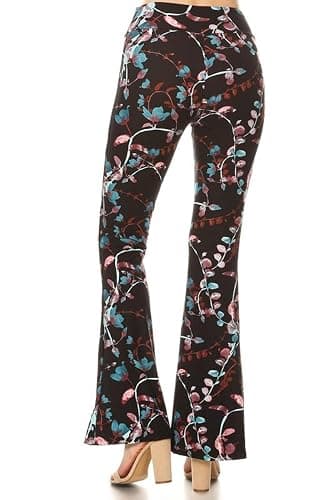 Leggings Depot Women's Ultra Soft Popular Printed Stylish Palazzo Pants BAT3 thumbnail 3