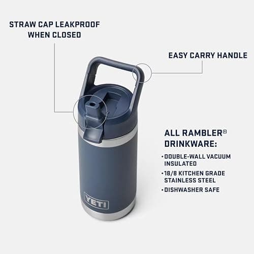 YETI Rambler Jr. 12 oz Kids Bottle, with Straw Cap thumbnail 2
