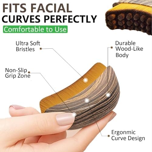 Lymphatic Contour Face Brush for Sculpting – Anti-Puffiness, Detox & Lift, Improves Skin Glow & Absorption – Precision-Fit Massager for Daily Tension Relief (Gray) thumbnail 4