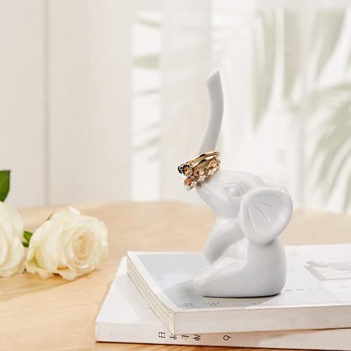 Kioiner Ceramic Elephant Ring Holder thumbnail 6