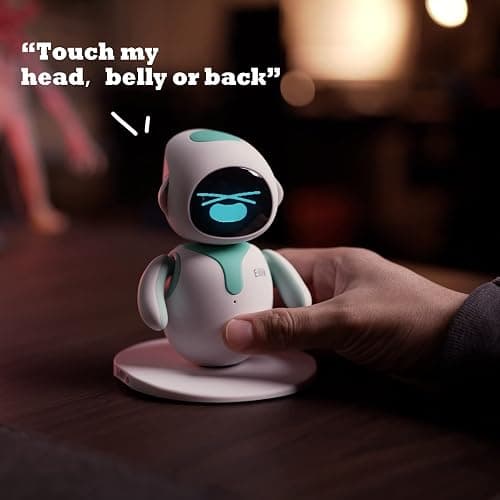 ENERGIZE LAB Eilik – Touch Interactive Toys, Cute Robot Pets with Abundant Emotions. Idle Animations&Mini-Games, Unique Gift for Girls & Boys. Support Update.(Blue + Pink Combination) thumbnail 4